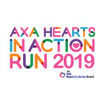AXA Hearts In Action Run Logo