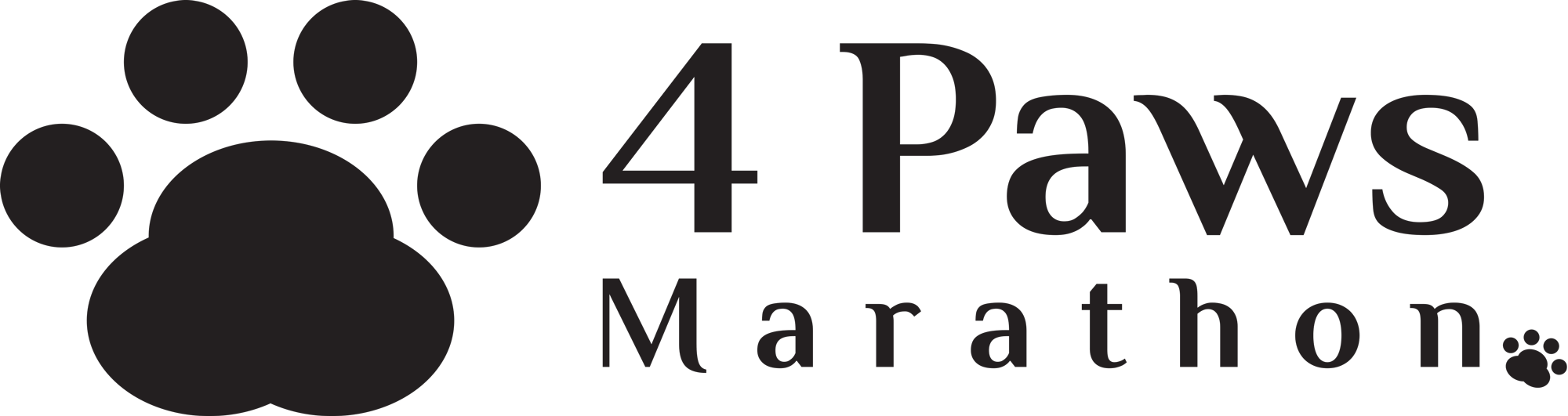 4 Paws Marathon Logo