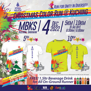 Christmas Color Run Kuching Logo