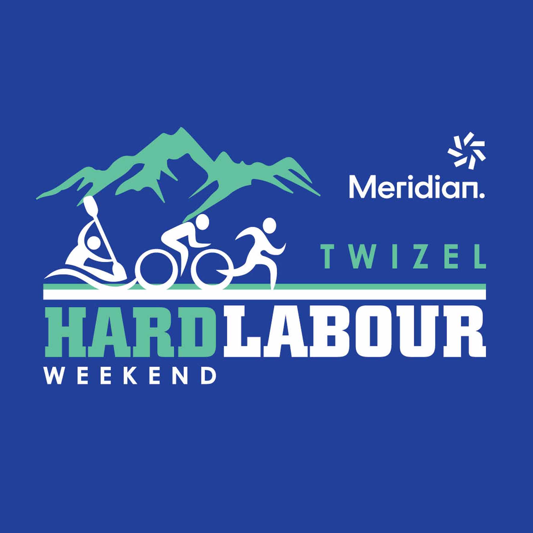 Meridian Twizel Hard Labour Weekend Logo