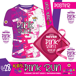 KBS X KLCFM Pink Run Logo