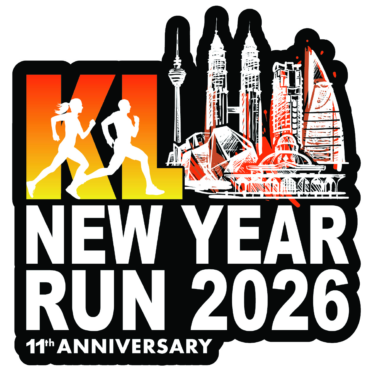 KL New Year Run Logo